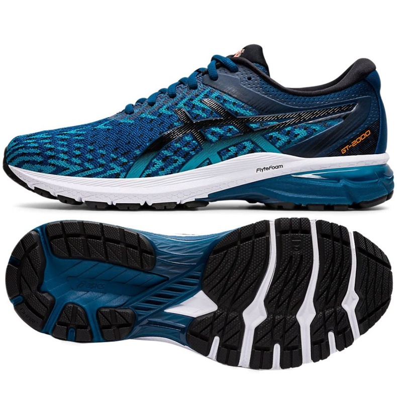 Asics Gt 2000 8 Knit M 1011A729-401 scarpe da corsa blu