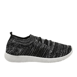 Scarpe sportive da uomo grigie LW-1801 nero grigio