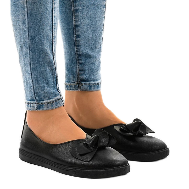 Sneakers slip-on nere 8895-1 nero