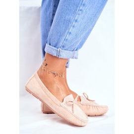 S.Barski Mocassini donna in camoscio beige A199-C