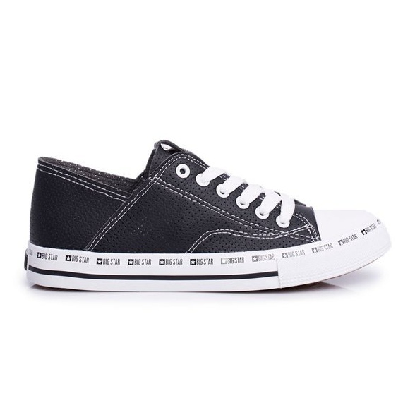 Sneakers nere traforate da donna Big Star FF274023 nero