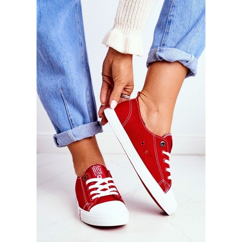 Sneakers da donna Big Star rosse FF274089 rosso