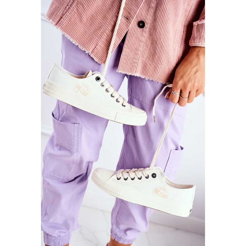 Sneakers Donna Big Star Bianche FF274124 écru