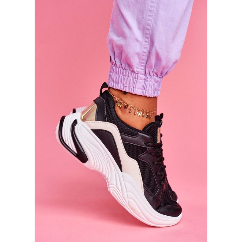 SEA Scarpe sportive da donna nere BL205 bianco nero multicolore