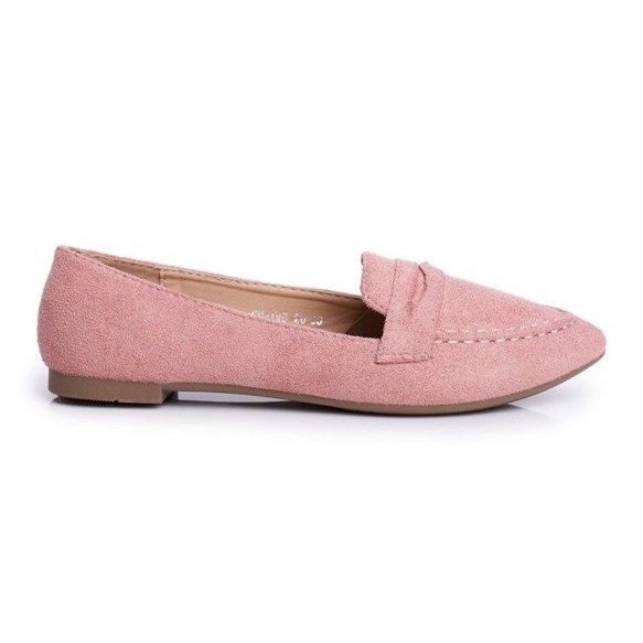BUGO Mocassini donna in camoscio rosa CH-1M6-20