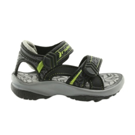 Rider sandali neri e grigi all'acqua 80608 per velcro nero
