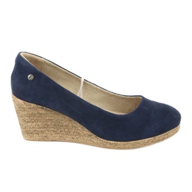 Décolleté con zeppa Filippo DP1328 blu navy