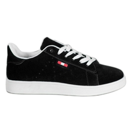 SHELOVET Comode scarpe in ecopelle nero