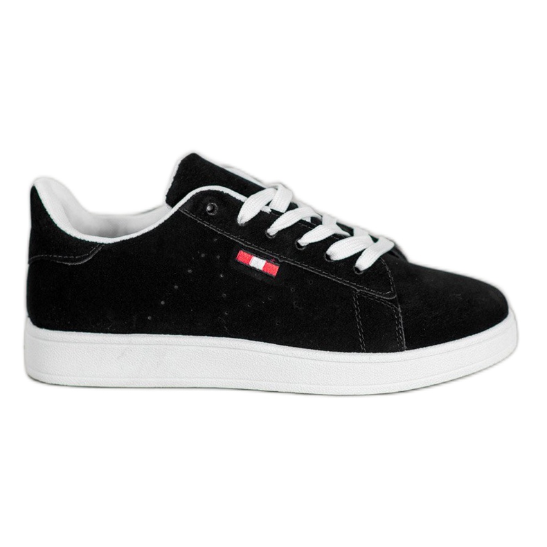SHELOVET Comode scarpe in ecopelle nero