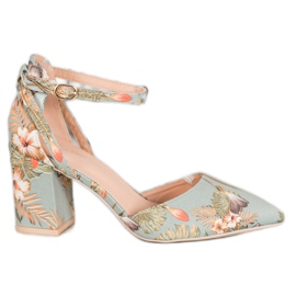 Seastar Décolleté Con Fiori multicolore verde
