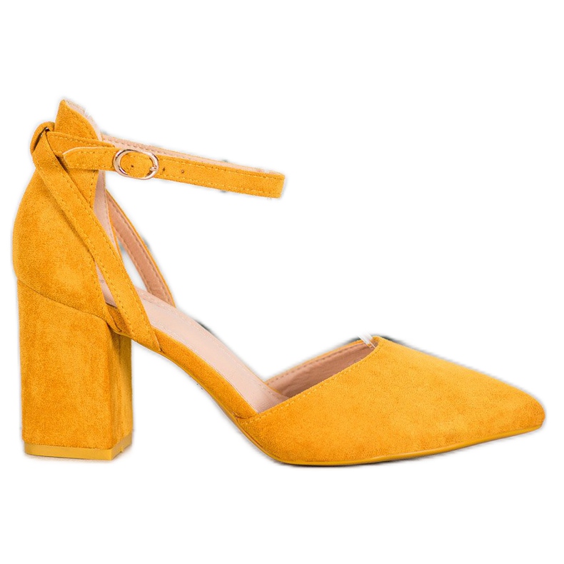 Seastar Décolleté in pelle scamosciata alla moda giallo
