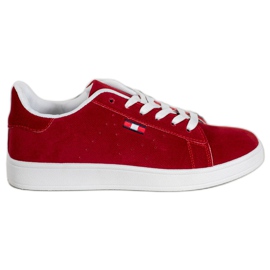 SHELOVET Comode scarpe in ecopelle rosso