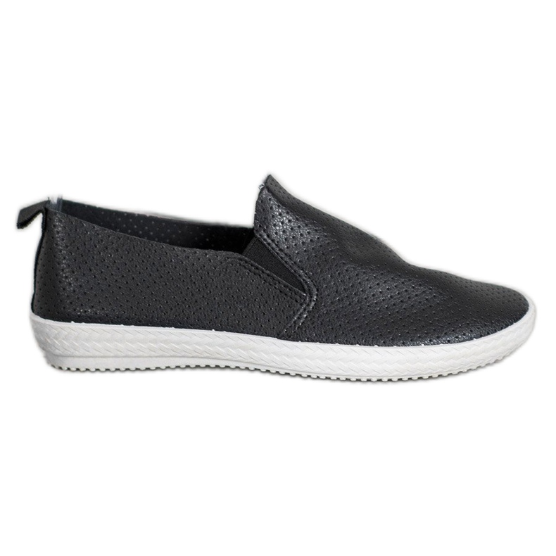 SHELOVET Slip neri traforati nero