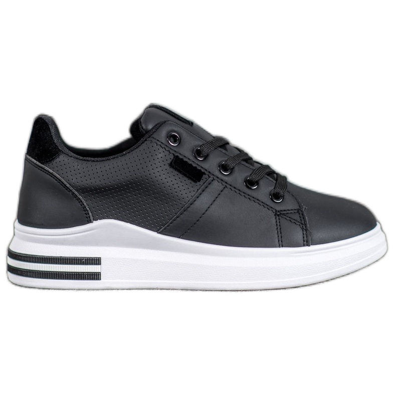 SHELOVET Scarpe sportive nere alla moda nero