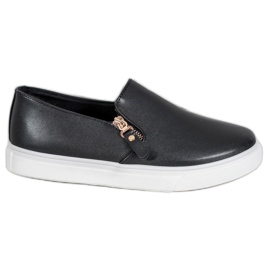 SHELOVET Slip neri con cerniera nero