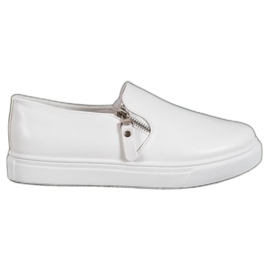 SHELOVET Slip bianchi con cerniera bianco