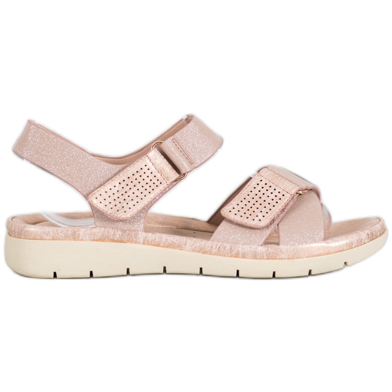 VINCEZA Sandali Velcro rosa