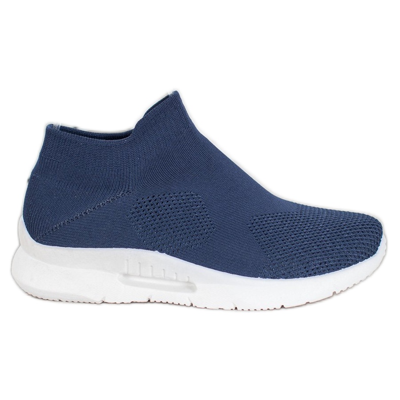 SHELOVET Scarpe slip-on in tessuto blu
