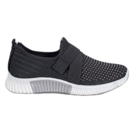 SHELOVET Slipons Neri Con Cristalli nero