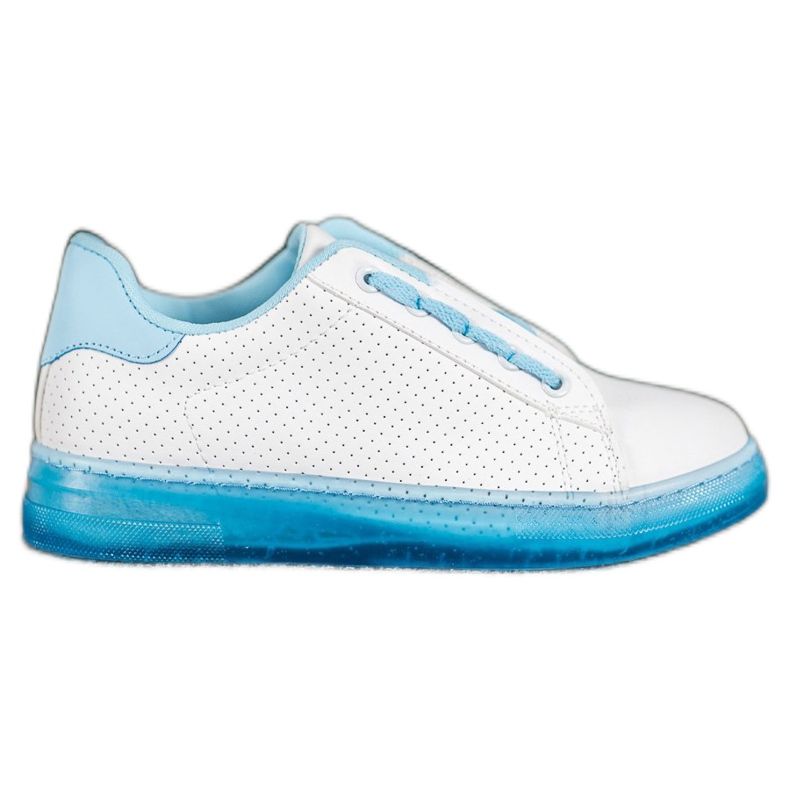 SHELOVET Scarpe Con Suola Neon bianca blu
