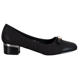 SHELOVET Décolleté eleganti con perla nero
