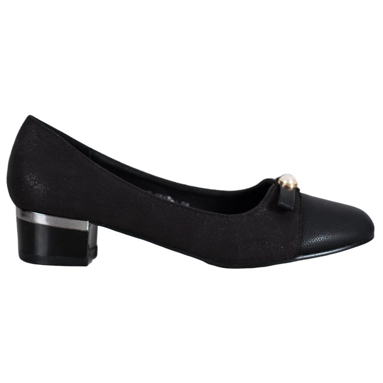 SHELOVET Décolleté eleganti con perla nero