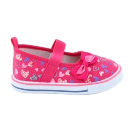 Ballerine fiocco Atletico inserto in pelle bianca viola rosa