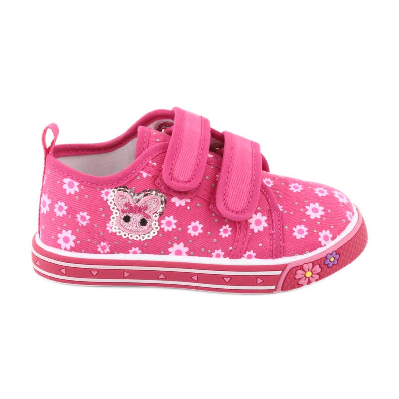 Sneaker Atletico daisy velcro rosa