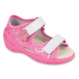 Scarpe per bambini Befado pu 065X138 rosa grigio