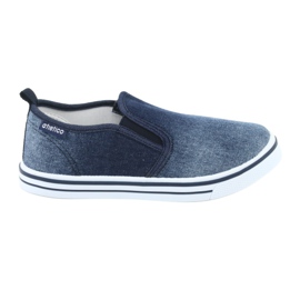 Sneakers slip-on in denim ATLETICO BAM060 da bambino blu