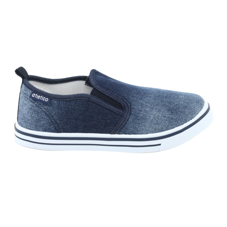 Sneakers slip-on in denim ATLETICO BAM060 da bambino blu