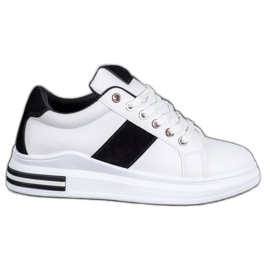 SHELOVET Scarpe sportive stringate bianca