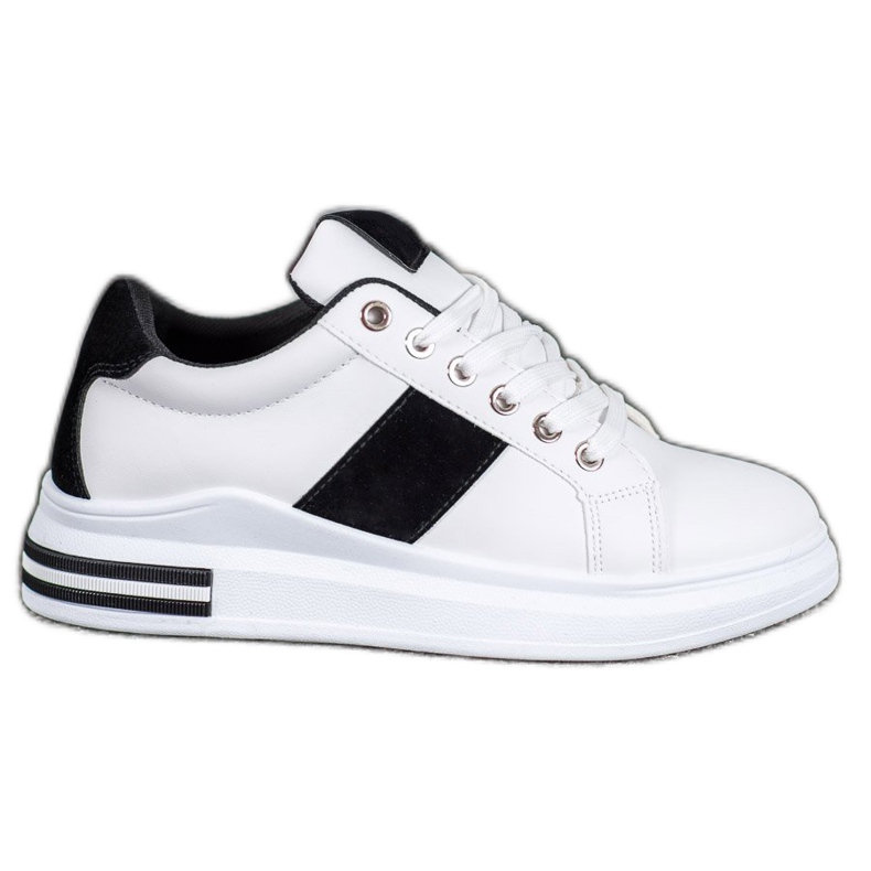 SHELOVET Scarpe sportive stringate bianca