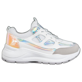 SHELOVET Comode Sneakers Con Rete bianca multicolore
