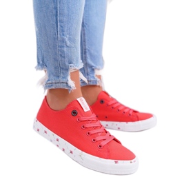 Big Star Sneakers rosse con suola di fiori BigStar DD274709 rosso