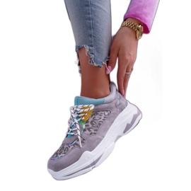 FRANA Scarpe sportive grigie da donna, sneakers FY229-1 grigio