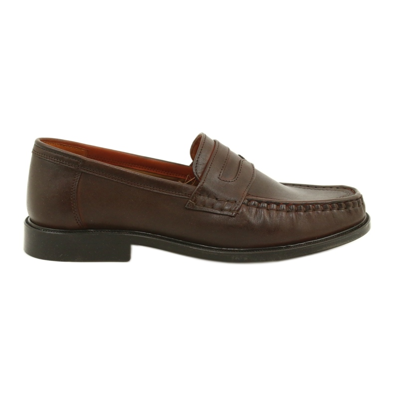 Pilbut Mocassini in pelle marrone Morello