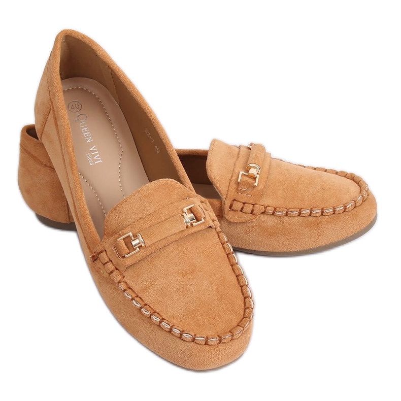 Mocassini donna cammello 22-7 Camel marrone
