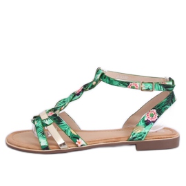 Sandali verdi da donna JH128P Flower Green verde