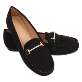 Mocassini da donna neri 99-01A Black nero