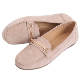 Mocassini da donna beige 99-01A Beige