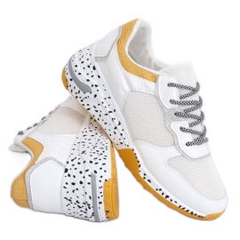 Bianco YL-22 Scarpe sportive gialle