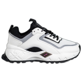 SHELOVET Sneakers Con Suola Nera bianca nero