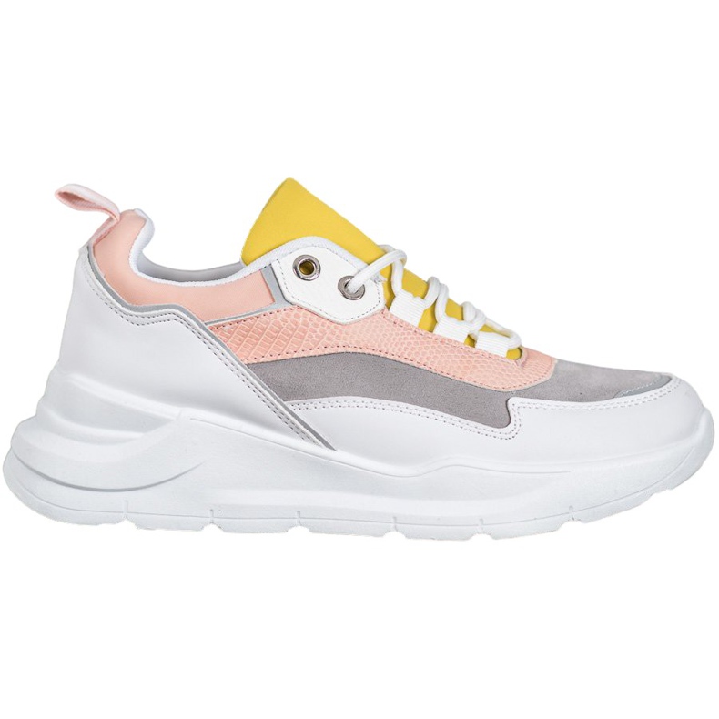 SHELOVET Scarpe Da Ginnastica Sulla Piattaforma bianca multicolore