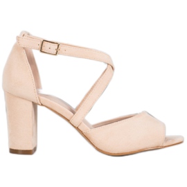 Sandali VINCEZA in camoscio beige