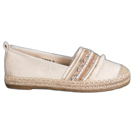 RTX WALK Espadrillas comode con ornamenti beige