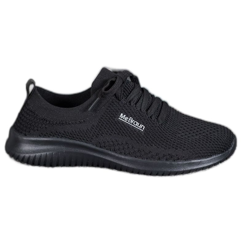 SHELOVET Scarpe in tessuto legate nero