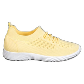 SHELOVET Scarpe gialle traforate giallo