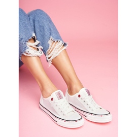 Sneakers Donna Cross Jeans Rete Bianca FF2R4016C