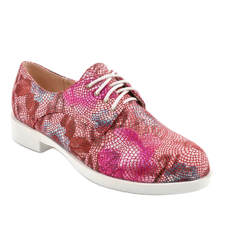 Classiche scarpe jazz floreali rosse ZG629-2 rosso multicolore